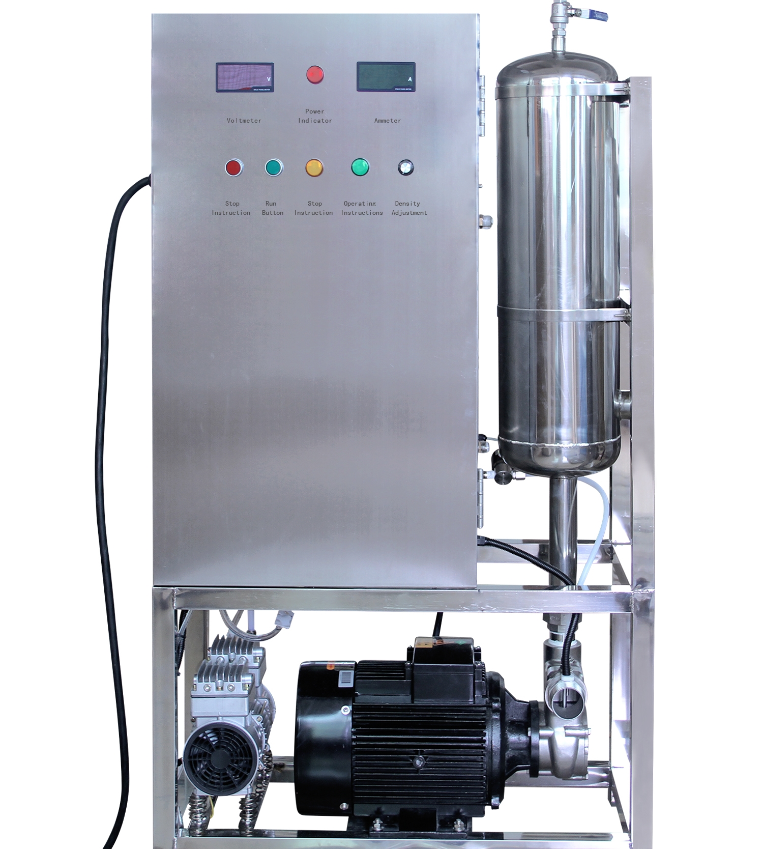     廣州佳環(huán)電器科技有限公司品牌廠家30克氧氣源臭氧發(fā)生器 水機(jī) 帶混合罐臭氧水量4-8T （型號:YT-016-S-30A  30克臭氧發(fā)生器水機(jī)）水機(jī)產(chǎn)品組成：30G電源模塊