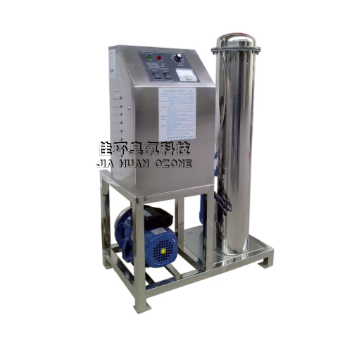 HY-S-01臭氧水生成器  HY-S系列臭氧水成生器是我公司最新研發(fā)的新型產(chǎn)品，對于臭氧水的處理量從小到大都可以設(shè)計(jì)裝機(jī)，產(chǎn)品利用增壓原理，將臭氧分子吸入混合系統(tǒng)進(jìn)行加壓混合，從